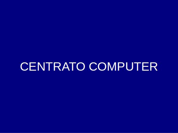 centrato come fare slide